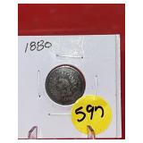 1880 Indian Head Penny