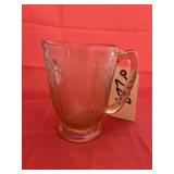 Pink Depression Glass Pitcher