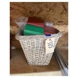 Wicker Basket w/Sarah Plain & Figurines