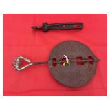 Cast Iron 6" Damper w/Cast Iron Hook