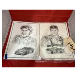 2 - Dale Adkins Sketches of Dale Earnhardt Jr