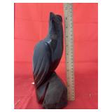 Wood Carved Eagle Figure