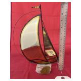 Metal Quartz Sailboat Dï¿½cor