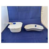 Kockums Enameled Bedpan & Storage Box
