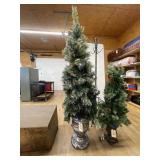 Lighted Christmas Tree in Pot 77"H