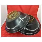 2 - Metal Lamp Shades