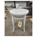 Wood/Wicker Stool 14"Dia x 18"H