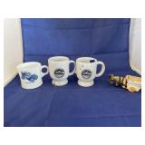 3 - Coffee Mugs & Porcelain Donkey Figure
