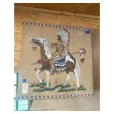 Velvet Native American Painting 39"x39"