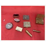 Box of Vintage Compacts & Makeup Containers