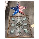 Metal Star Yard Pick & Metal Wall Dï¿½cor 21"x21"