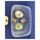 Assorted Porcelain Trinket Boxes & Keepsake Jars