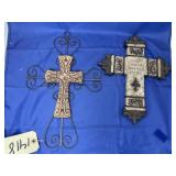 2 Pcs - Wall Cross Dï¿½cor