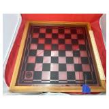 Glass Checker Board Table