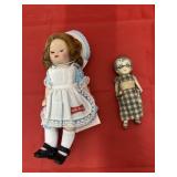 2 Pcs - Little Debbie Doll & Bisque Granny Doll