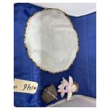 Mini Wooden Basket w/Blanket - Doll - Placemat