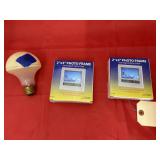 Vintage Light Bulb - Pair 2x3 Digital Alarm Clock