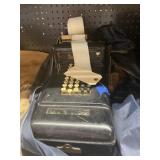 Burroughs Adding Machine w/Tape in Bag