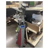 Golf Bag w/Ball - Tees - Assorted Clubs