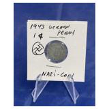 1943 1-cent German Nazi Coin