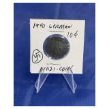 1940 10-cent German Nazi Coin