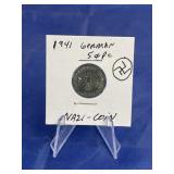 1941 5-cent German Nazi Coin