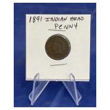 1891 Indian Head Penny