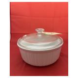 Corningware White Covered Dish