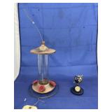 Bird Feeder & Globe Clock