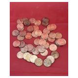 50 Pennies Different Dates