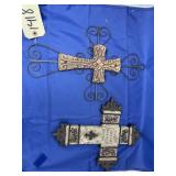 2 Pcs - Wall Cross Dï¿½cor