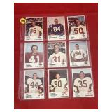 1961 Fleer Football Sheet of Cards