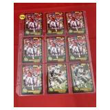 1990 Wildcard Football Sheet of 9 Cards