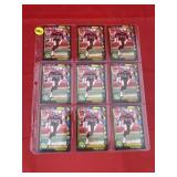 1990 Wildcard Football Sheet of 9 Cards