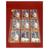 1987 Topps Baseball Sheet Cal Ripkin Jr