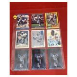 Football Sheet of Barry Sanders Cards