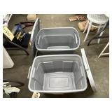 2 - Plastic Totes w/Lids
