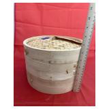 4 - Tiered Bamboo Steamer