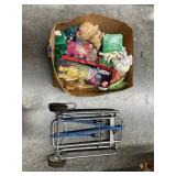 Box of Assorted Ty Beanie Babies & Cart
