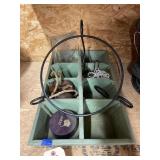 Wood Tray - Glass Ash Tray - Dusting Powder