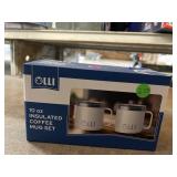 Olli 10 Oz Insulated Coffee Mug Set NIB