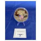 Star Spangled Banner 24K Gold Plated Coin