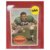 1960 Topps Football Card Jesse Richardson