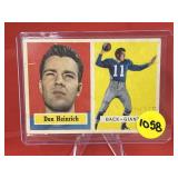 1957 Topps Foodball Card Don Heinrich
