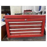 4-Drawer Metal Tool Box w/Contents