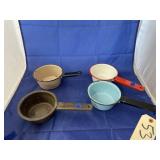4 Pcs - Enameled Cook Pans