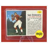 1962 Post Football Card Sam Etcheverry