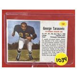 1962 Post Football Card George Tarasovic