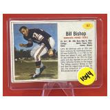1962 Post Football Card Bill Bishop