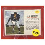 1962 Post Football Card J.C. Caroline